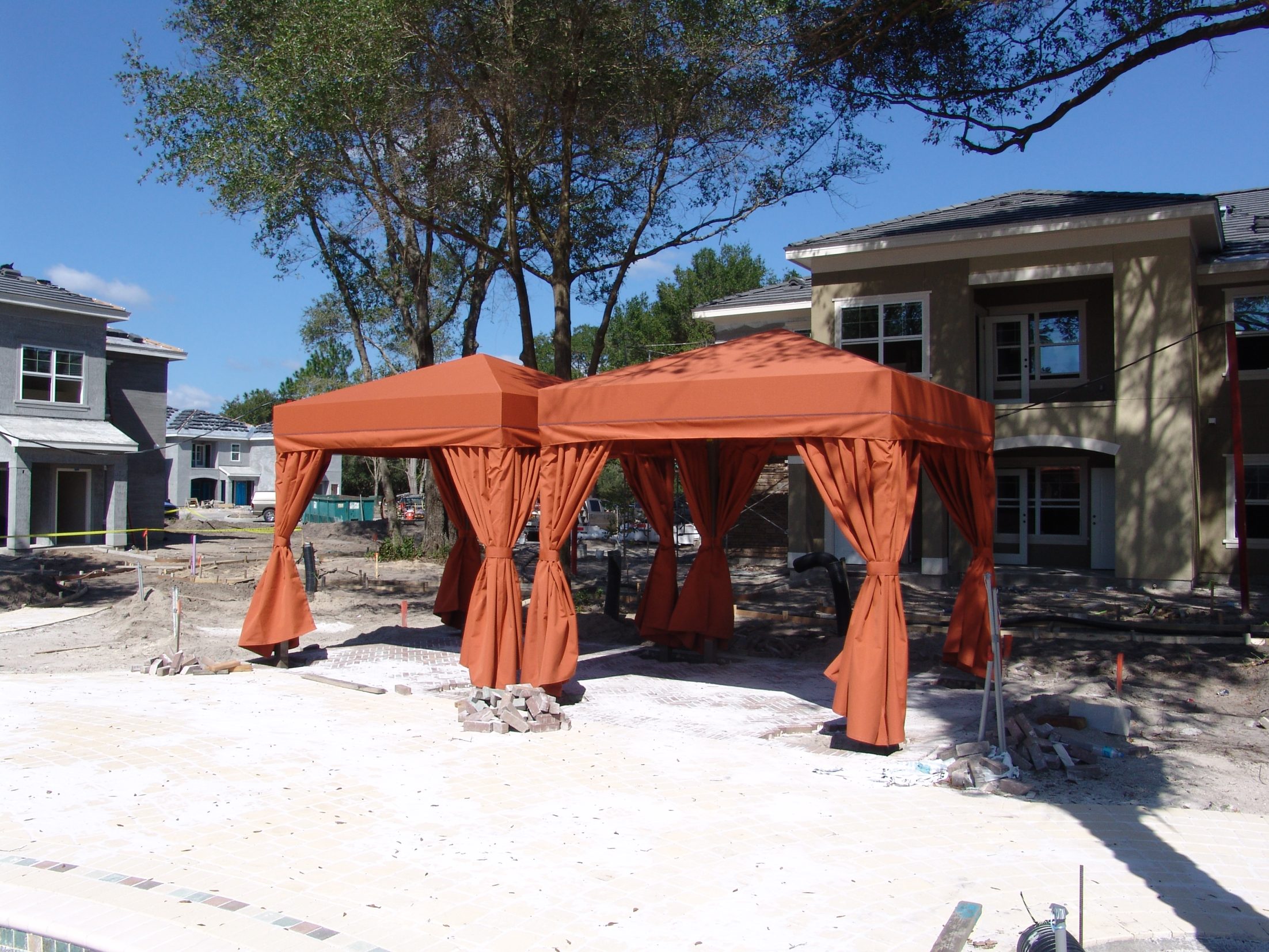 Commercial Cabanas Beachside — Fort Myers, FL — Accent Awning Company